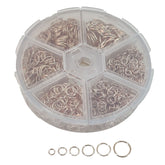 Iron Jump Rings Light Rose Gold Color (Mixed Sizes 4-10 MM, Total 1000 Pieces, 1 Box) For Jewellery Making Crafts